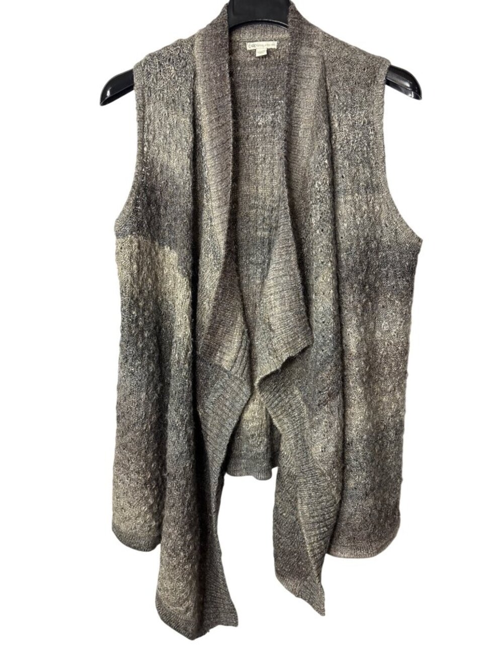 Cato Plus Size Knit Sweater Vest Size 18/20W Open Front Acrylic Polyester Wool